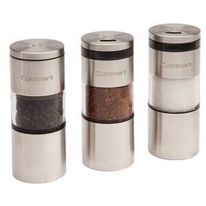 Cuisinart Css-33 Magnetic Grilling Spice Set Silver 3 piece NEW in Box